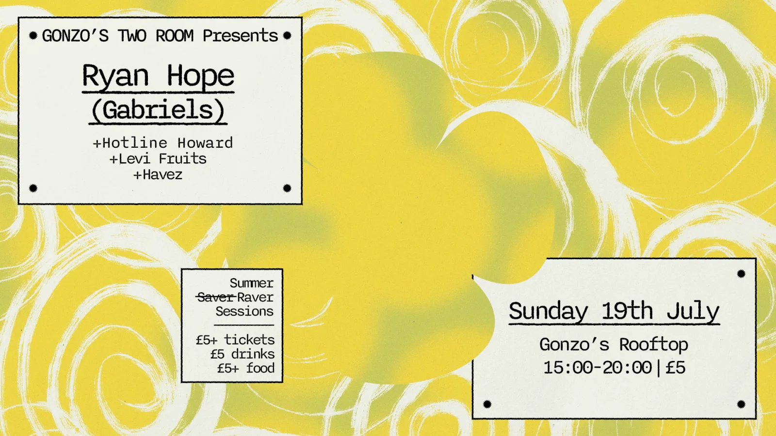 Rooftop Sunday Sessions w Ryan Hope (Gabriels)